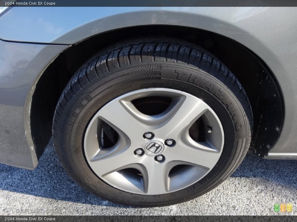 2004 Honda Civic EX Coupe Wheel and Tire Photo #76356815