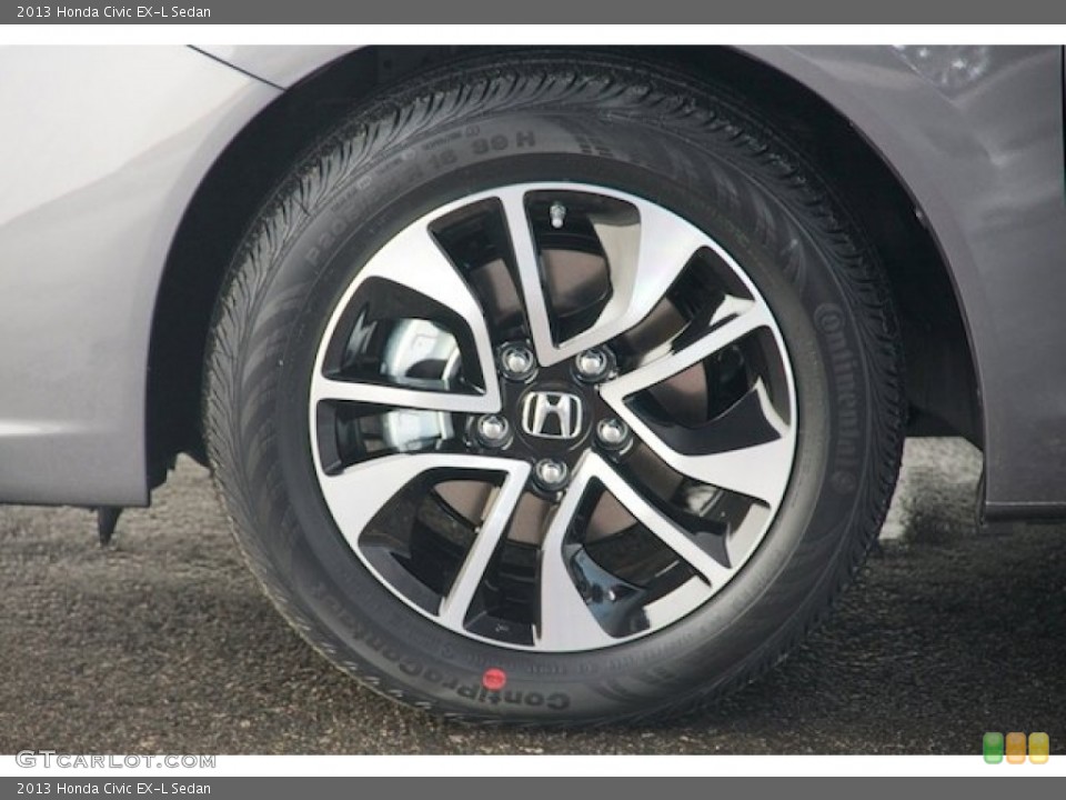 2013 Honda Civic EX-L Sedan Wheel and Tire Photo #76360888