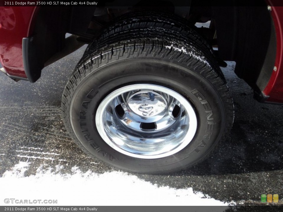 2011 Dodge Ram 3500 HD SLT Mega Cab 4x4 Dually Wheel and Tire Photo #76360975