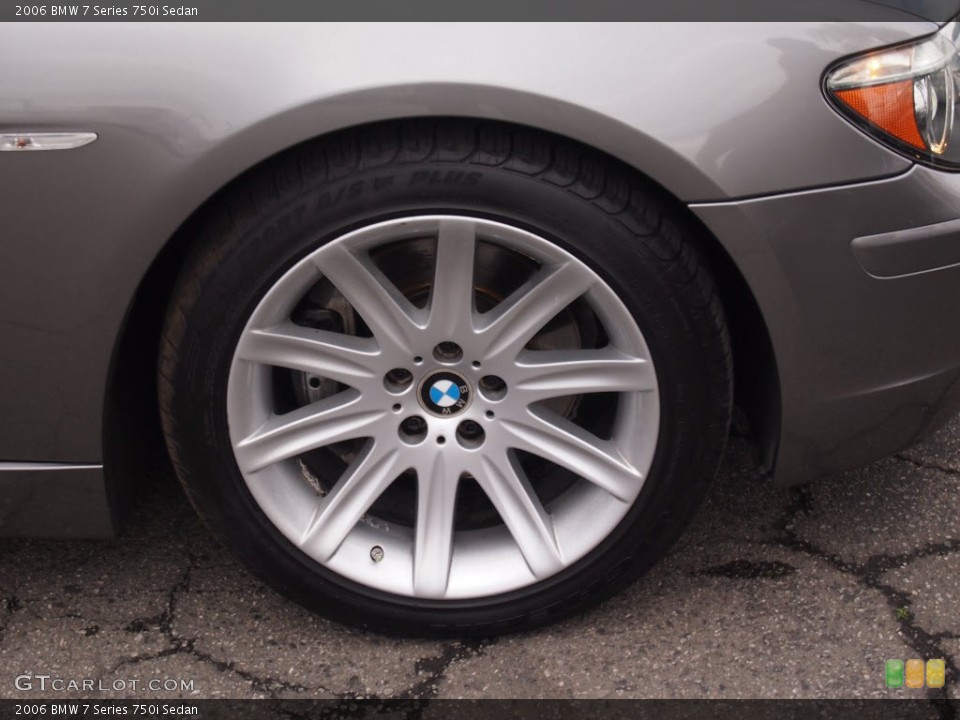 2006 BMW 7 Series 750i Sedan Wheel and Tire Photo #76374904