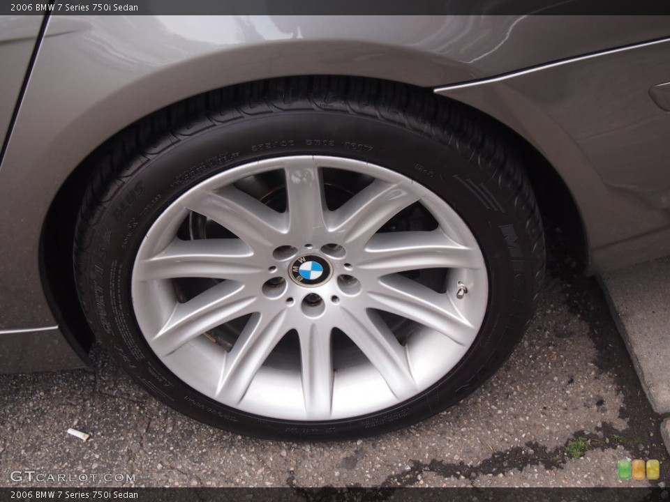 2006 BMW 7 Series 750i Sedan Wheel and Tire Photo #76375084