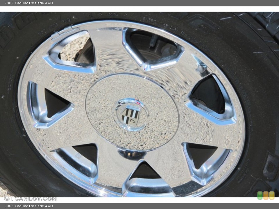 2003 Cadillac Escalade AWD Wheel and Tire Photo #76384744