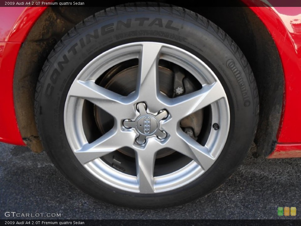 2009 Audi A4 2.0T Premium quattro Sedan Wheel and Tire Photo #76387093