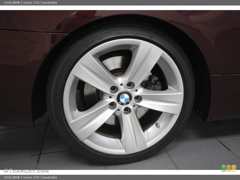 2009 BMW 3 Series 335i Convertible Wheel and Tire Photo #76387486