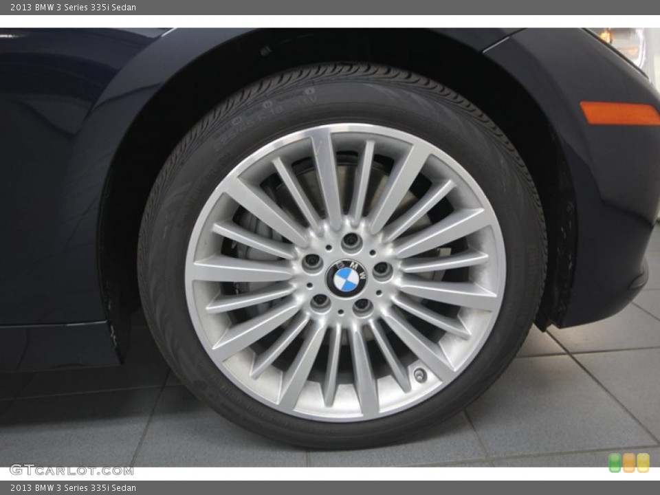 2013 BMW 3 Series 335i Sedan Wheel and Tire Photo #76392936