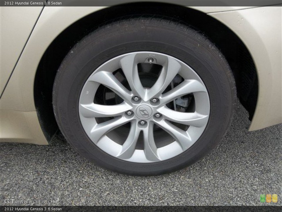 2012 Hyundai Genesis 3.8 Sedan Wheel and Tire Photo #76395425