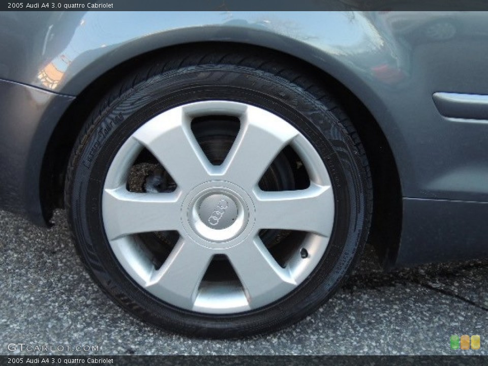 2005 Audi A4 3.0 quattro Cabriolet Wheel and Tire Photo #76396110