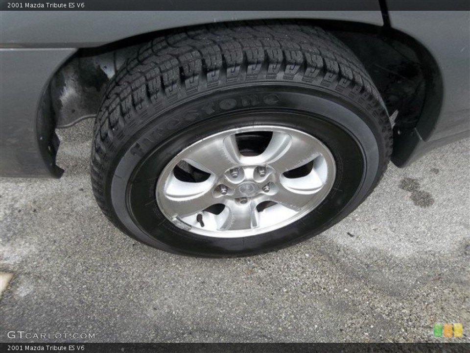 2001 Mazda Tribute ES V6 Wheel and Tire Photo #76400841