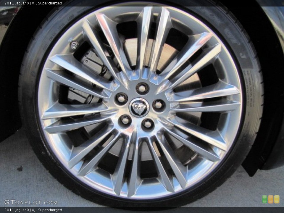 2011 Jaguar XJ XJL Supercharged Wheel and Tire Photo #76402022