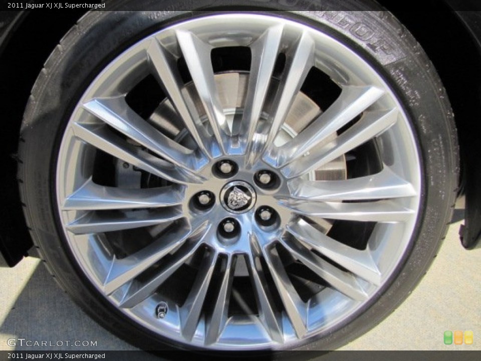 2011 Jaguar XJ XJL Supercharged Wheel and Tire Photo #76402075