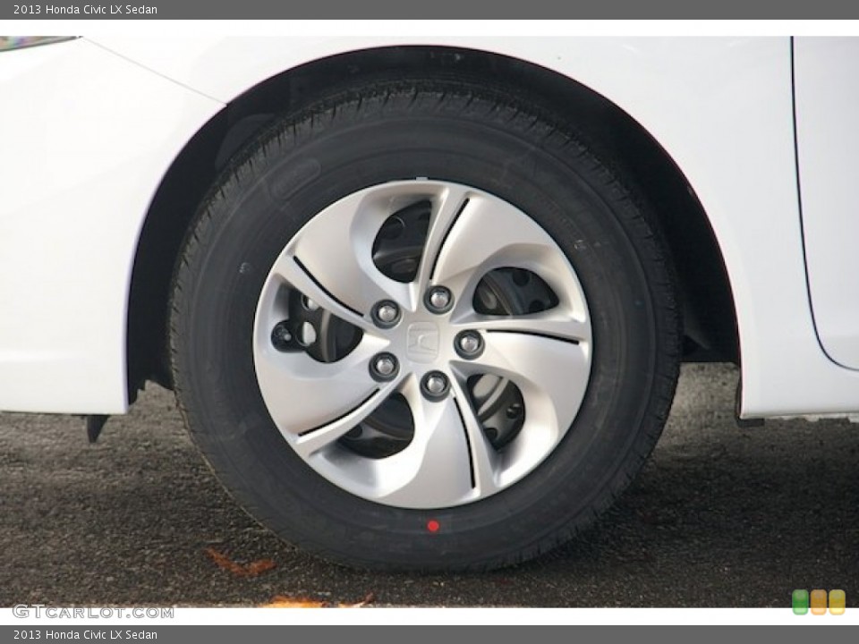 2013 Honda Civic LX Sedan Wheel and Tire Photo #76405146