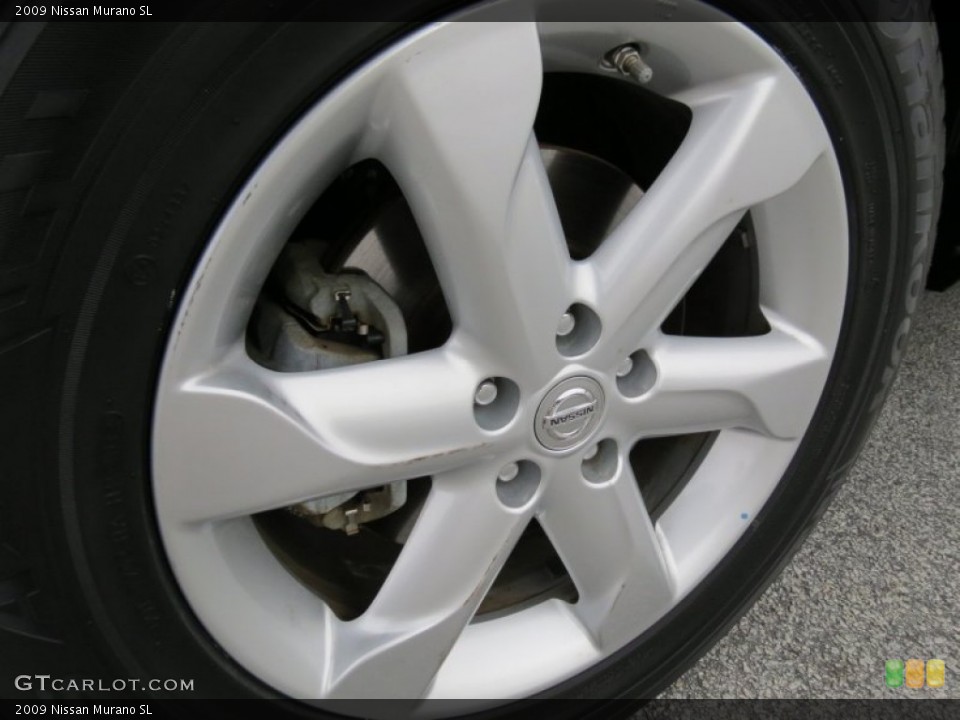 2009 Nissan Murano SL Wheel and Tire Photo #76405845