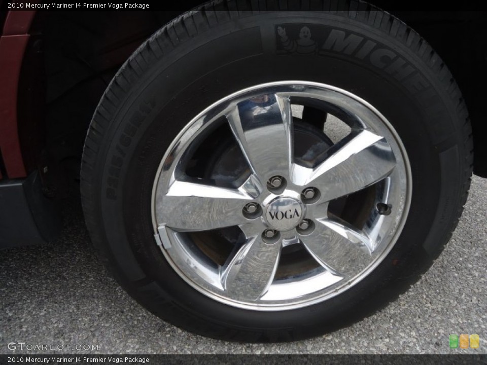 2010 Mercury Mariner I4 Premier Voga Package Wheel and Tire Photo #76406475