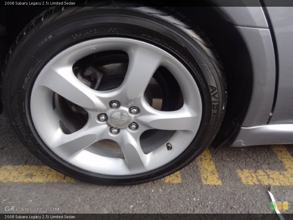 2008 Subaru Legacy 2.5i Limited Sedan Wheel and Tire Photo #76408797