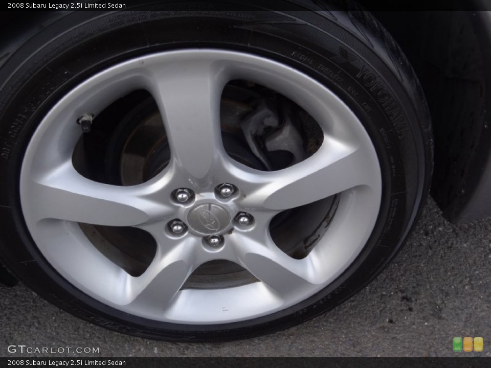 2008 Subaru Legacy 2.5i Limited Sedan Wheel and Tire Photo #76408809