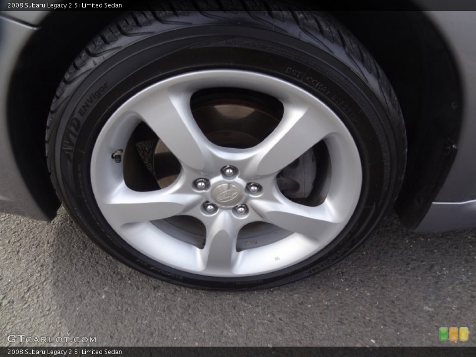 2008 Subaru Legacy 2.5i Limited Sedan Wheel and Tire Photo #76408832