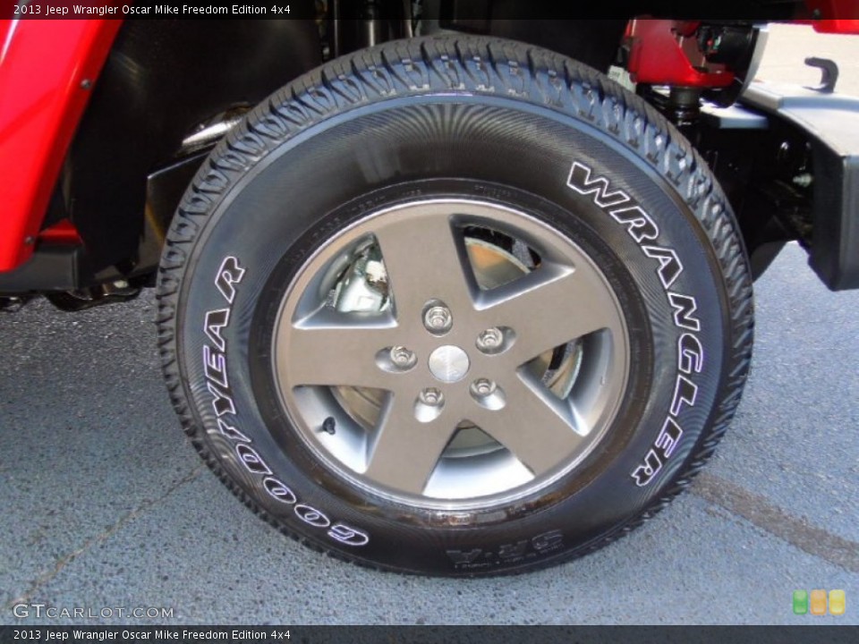 2013 Jeep Wrangler Oscar Mike Freedom Edition 4x4 Wheel and Tire Photo #76423017