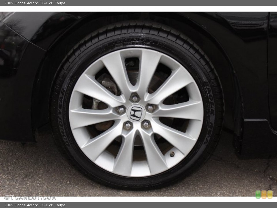 2009 Honda Accord EX-L V6 Coupe Wheel and Tire Photo #76423263