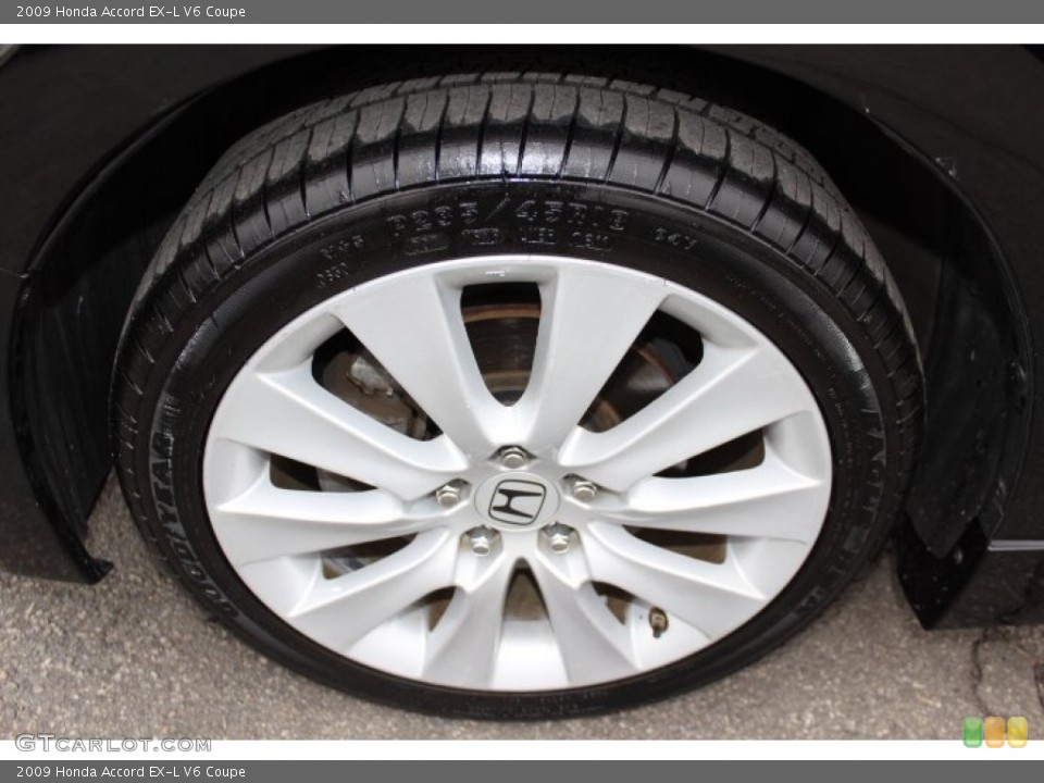 2009 Honda Accord EX-L V6 Coupe Wheel and Tire Photo #76423282