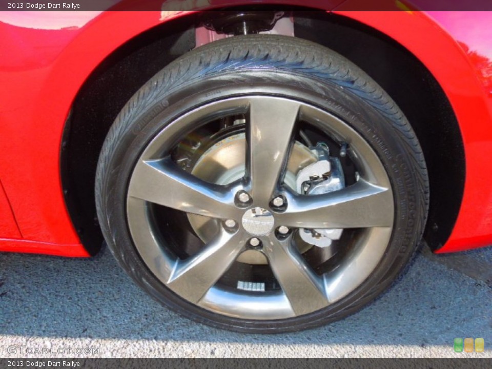 2013 Dodge Dart Rallye Wheel and Tire Photo #76424589