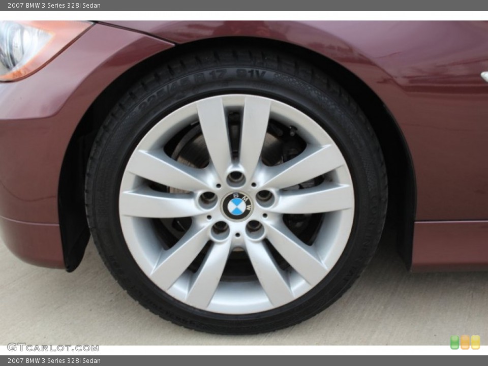 2007 BMW 3 Series 328i Sedan Wheel and Tire Photo #76436047