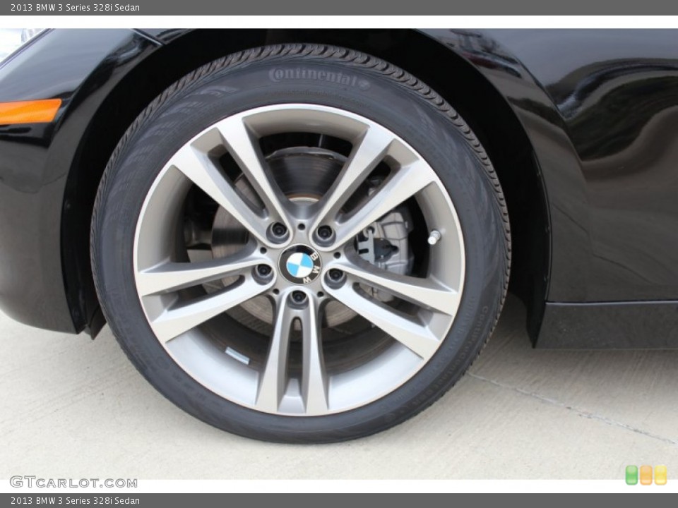 2013 BMW 3 Series 328i Sedan Wheel and Tire Photo #76437779