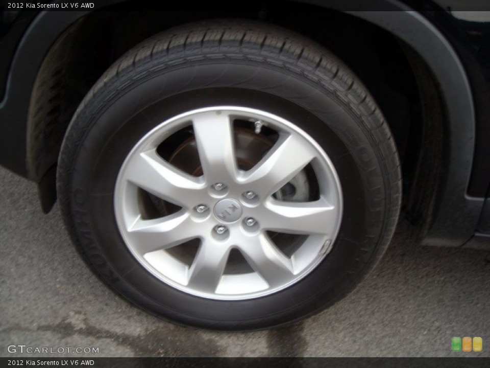 2012 Kia Sorento LX V6 AWD Wheel and Tire Photo #76438244