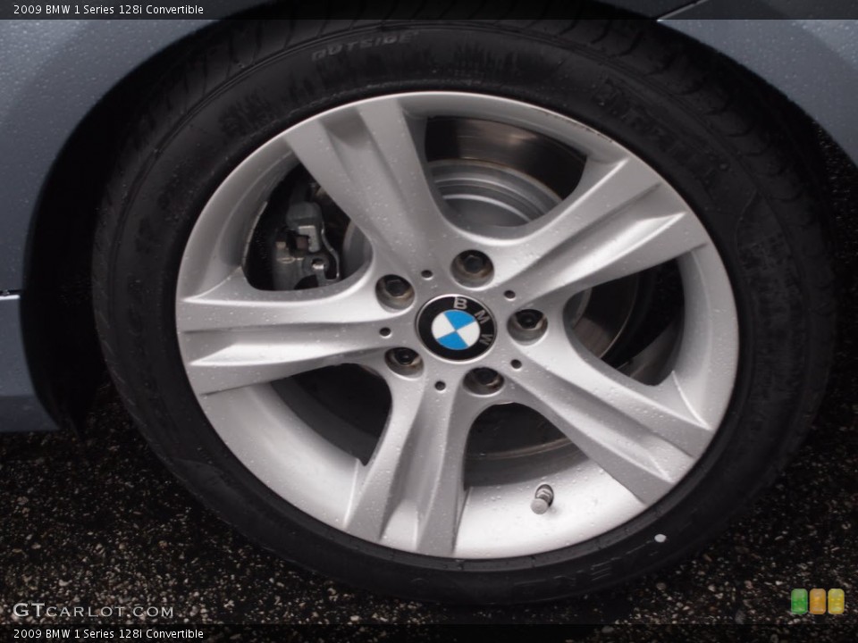 2009 BMW 1 Series 128i Convertible Wheel and Tire Photo #76441070