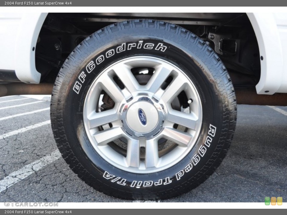 2004 Ford F150 Lariat SuperCrew 4x4 Wheel and Tire Photo #76445579