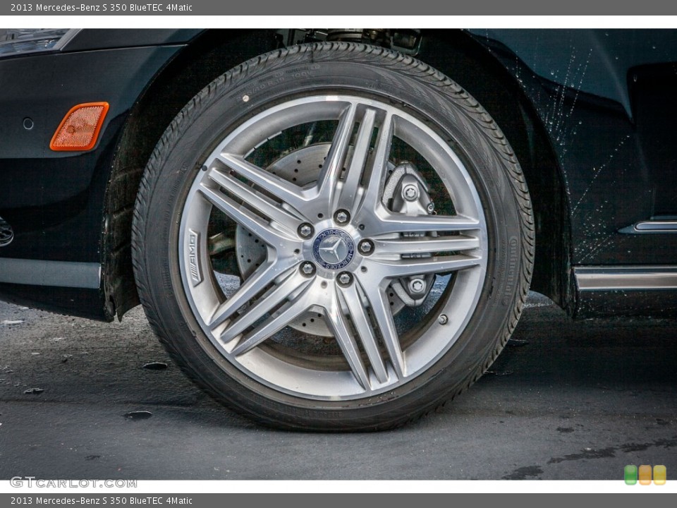 2013 Mercedes-Benz S 350 BlueTEC 4Matic Wheel and Tire Photo #76454012