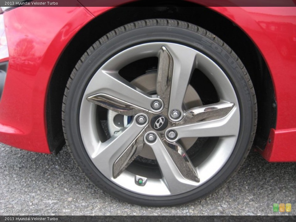 2013 Hyundai Veloster Turbo Wheel and Tire Photo #76457044