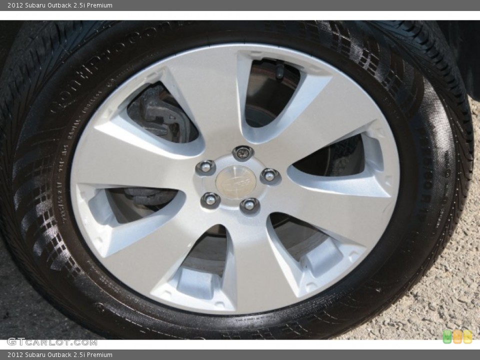 2012 Subaru Outback 2.5i Premium Wheel and Tire Photo #76458179