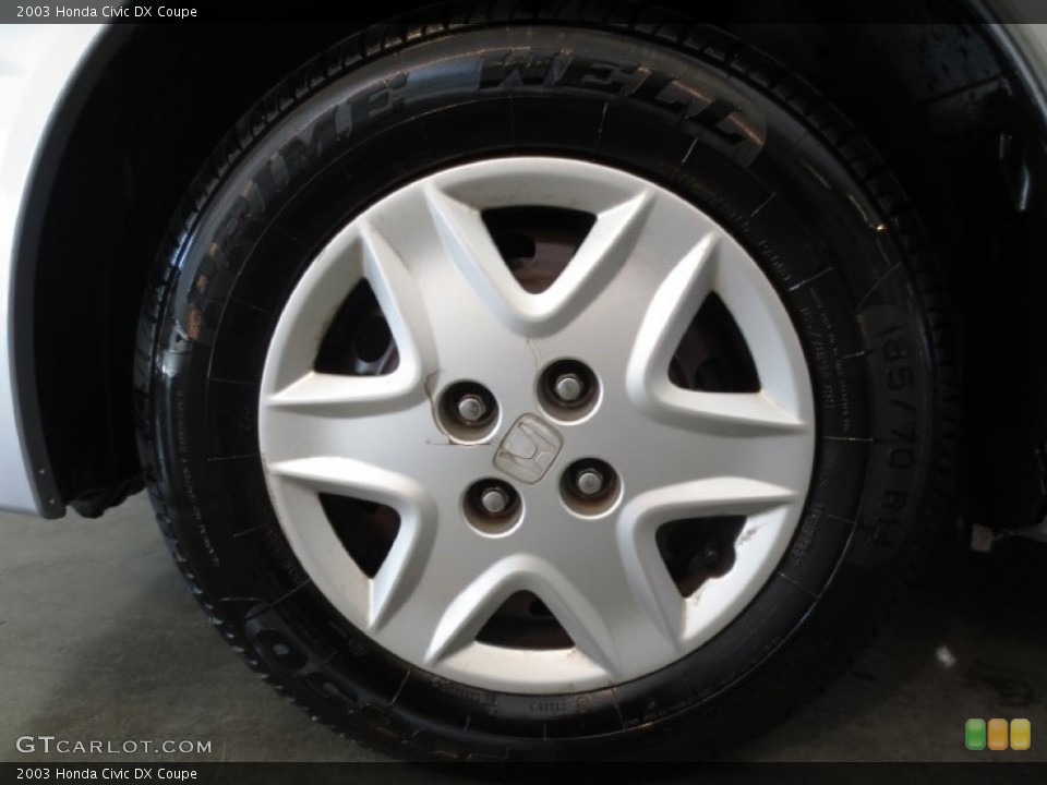 2003 Honda Civic DX Coupe Wheel and Tire Photo #76460981