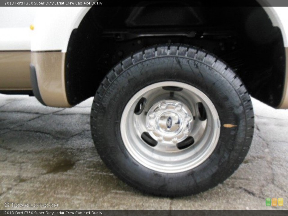 2013 Ford F350 Super Duty Lariat Crew Cab 4x4 Dually Wheel and Tire Photo #76475706