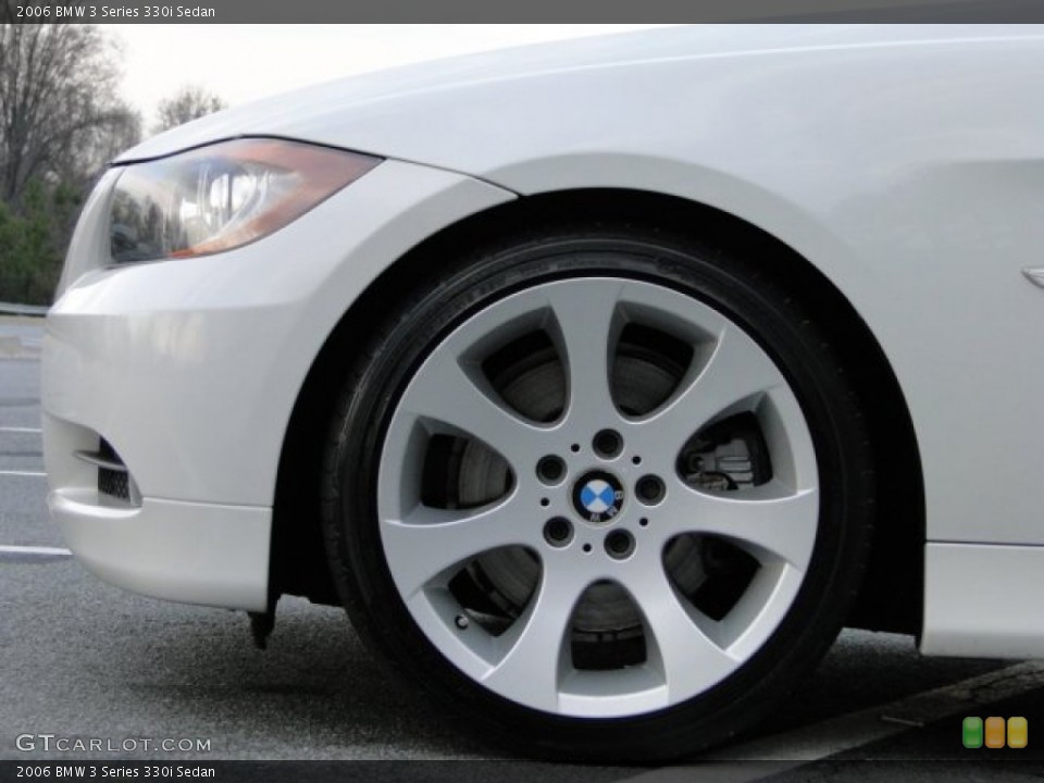 2006 BMW 3 Series 330i Sedan Wheel and Tire Photo #76502498