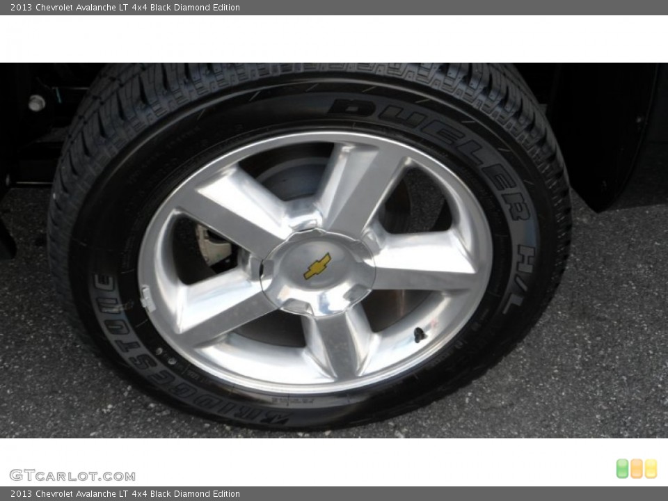 2013 Chevrolet Avalanche LT 4x4 Black Diamond Edition Wheel and Tire Photo #76524903