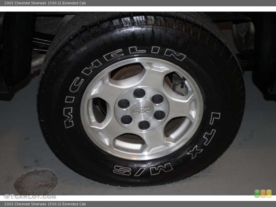 2003 Chevrolet Silverado 1500 LS Extended Cab Wheel and Tire Photo #76538000