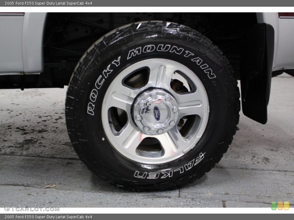 2005 Ford F350 Super Duty Lariat SuperCab 4x4 Wheel and Tire Photo #76543667