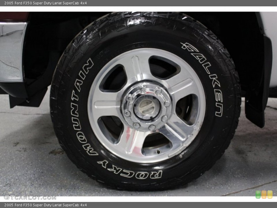 2005 Ford F350 Super Duty Lariat SuperCab 4x4 Wheel and Tire Photo #76543703
