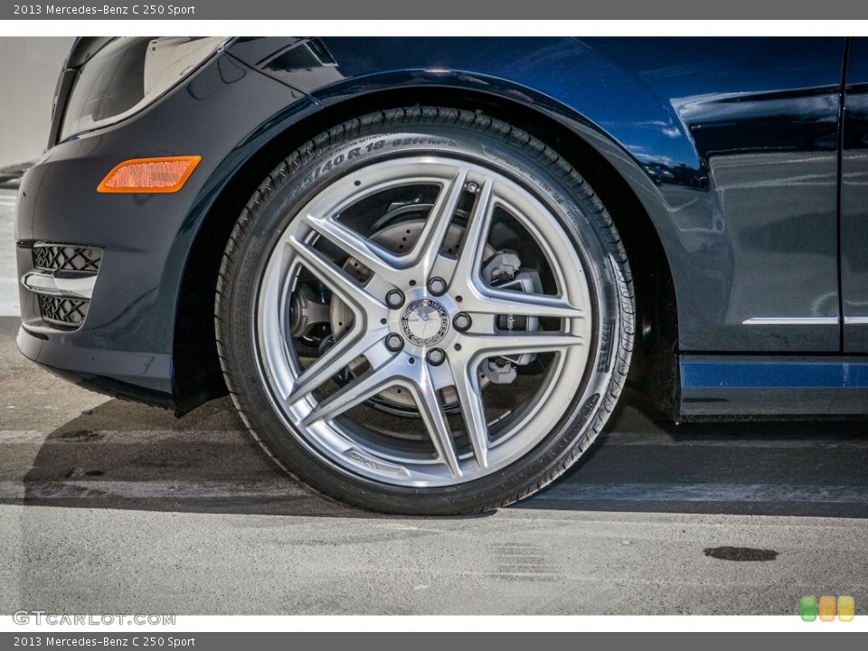 2013 Mercedes-Benz C 250 Sport Wheel and Tire Photo #76557650