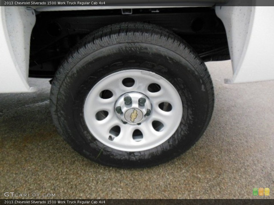 2013 Chevrolet Silverado 1500 Work Truck Regular Cab 4x4 Wheel and Tire Photo #76584022