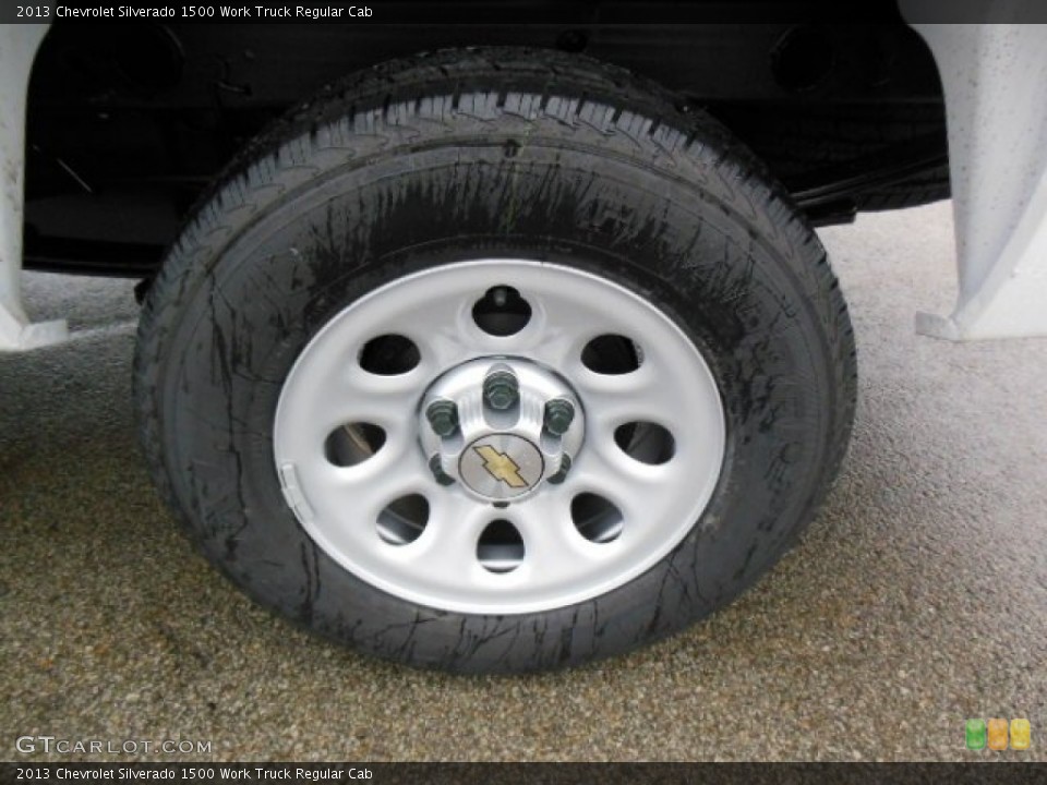 2013 Chevrolet Silverado 1500 Work Truck Regular Cab Wheel and Tire Photo #76585015
