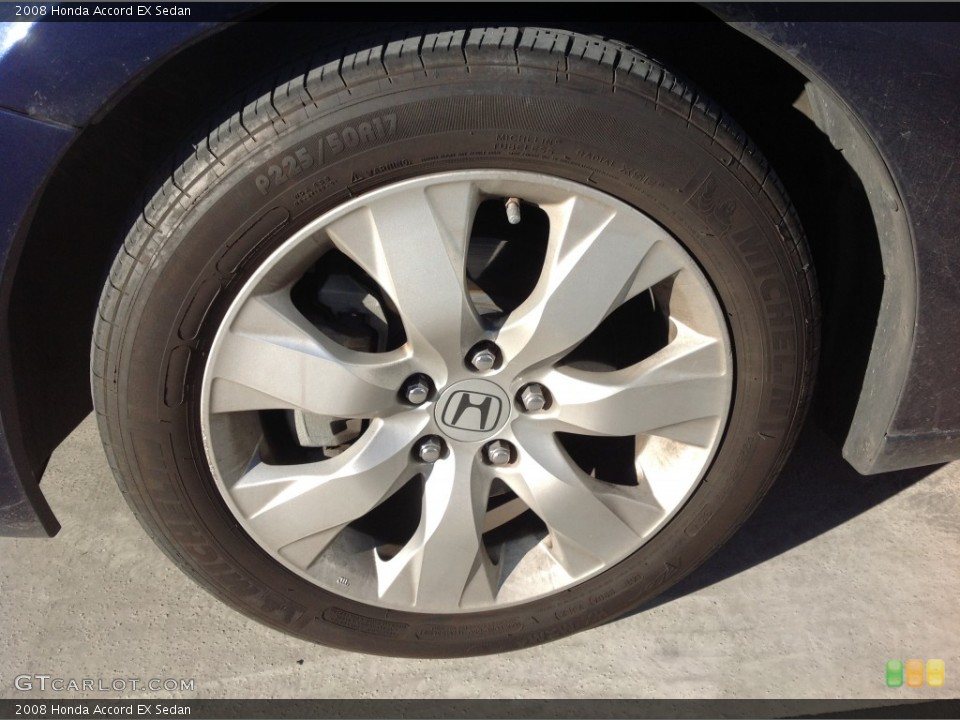 2008 Honda Accord EX Sedan Wheel and Tire Photo #76587016