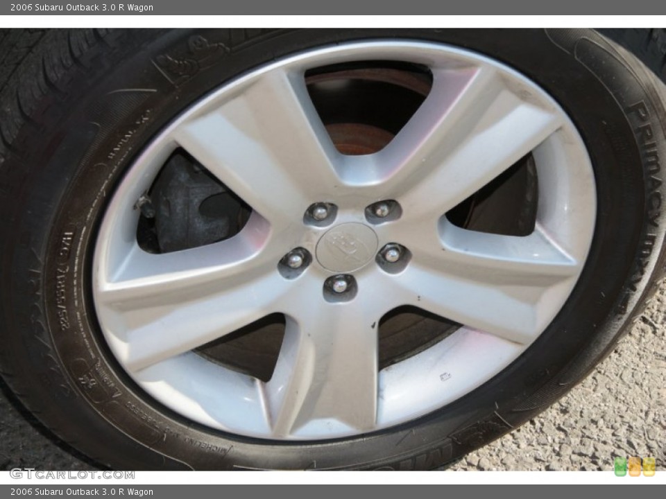 2006 Subaru Outback 3.0 R Wagon Wheel and Tire Photo #76606655