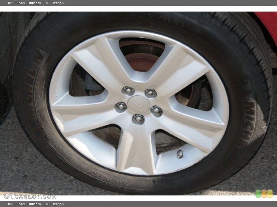 2006 Subaru Outback 3.0 R Wagon Wheel and Tire Photo #76606682