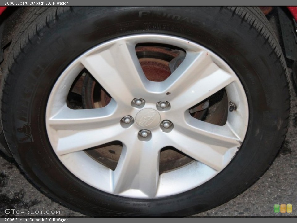 2006 Subaru Outback 3.0 R Wagon Wheel and Tire Photo #76606702