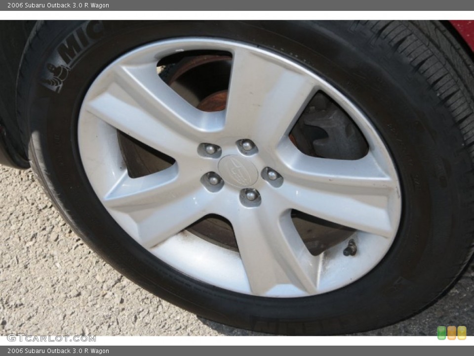 2006 Subaru Outback 3.0 R Wagon Wheel and Tire Photo #76606726