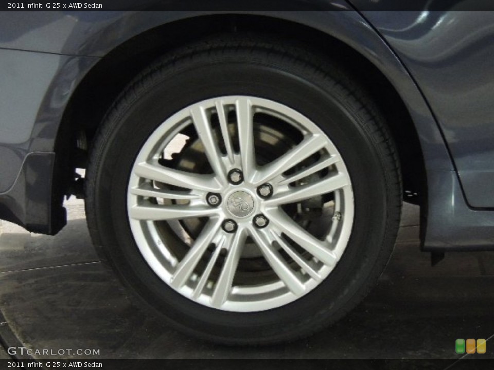 2011 Infiniti G 25 x AWD Sedan Wheel and Tire Photo #76608579