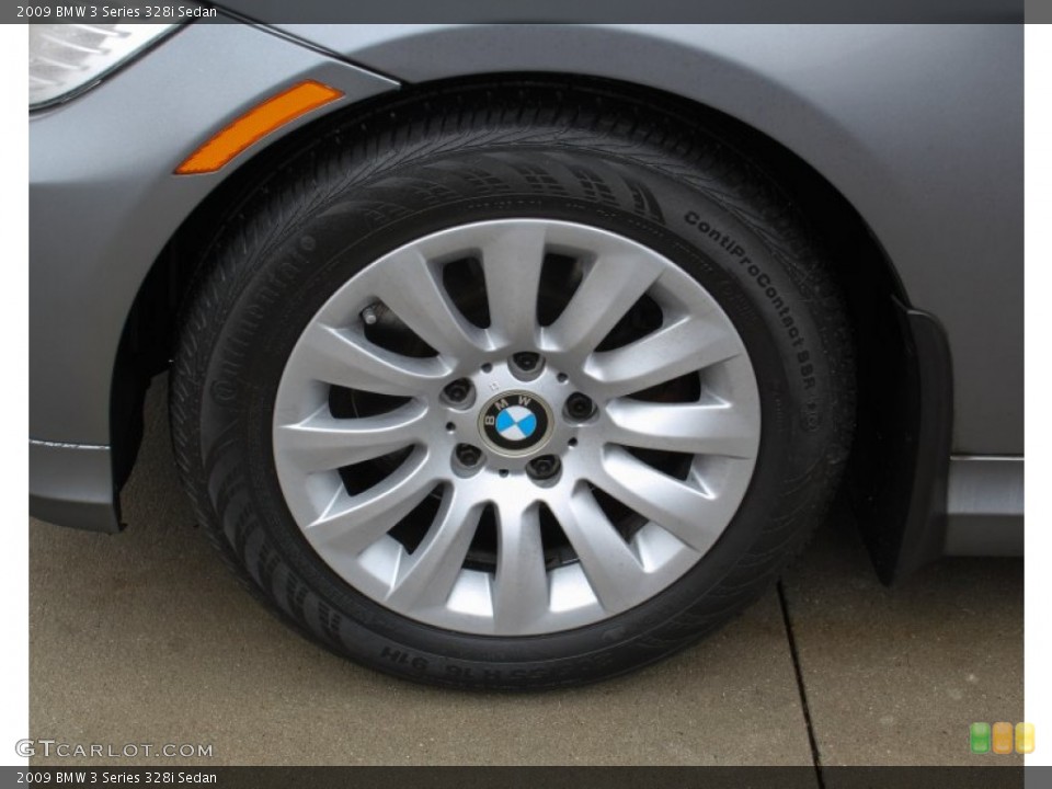 2009 BMW 3 Series 328i Sedan Wheel and Tire Photo #76616914
