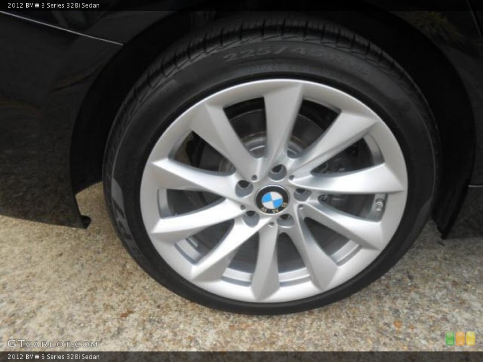 2012 BMW 3 Series 328i Sedan Wheel and Tire Photo #76624875